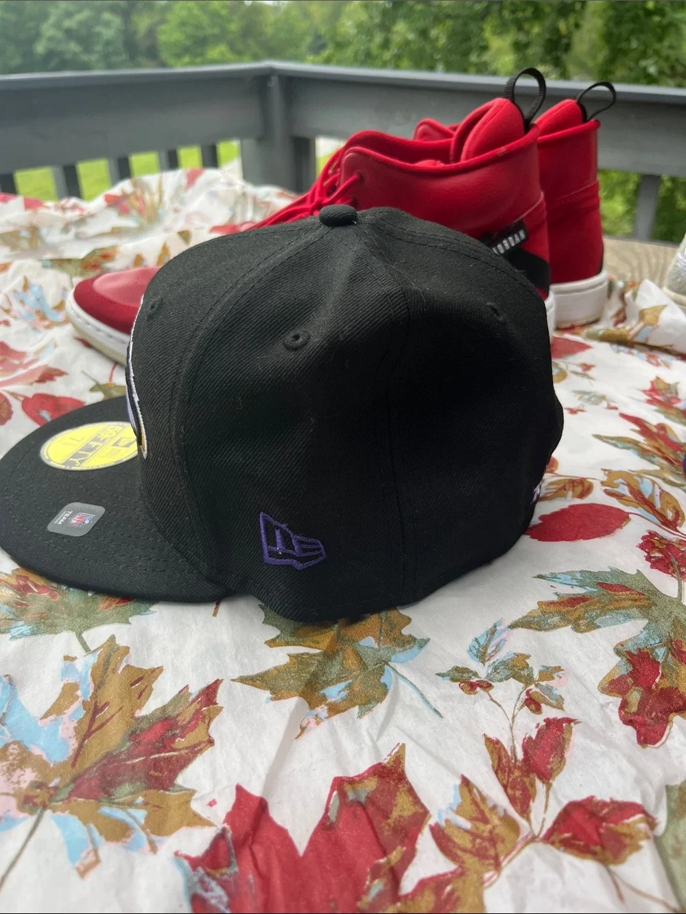 New Era Black/Purple Baltimore Ravens 59FIFTY Fitted Hat
